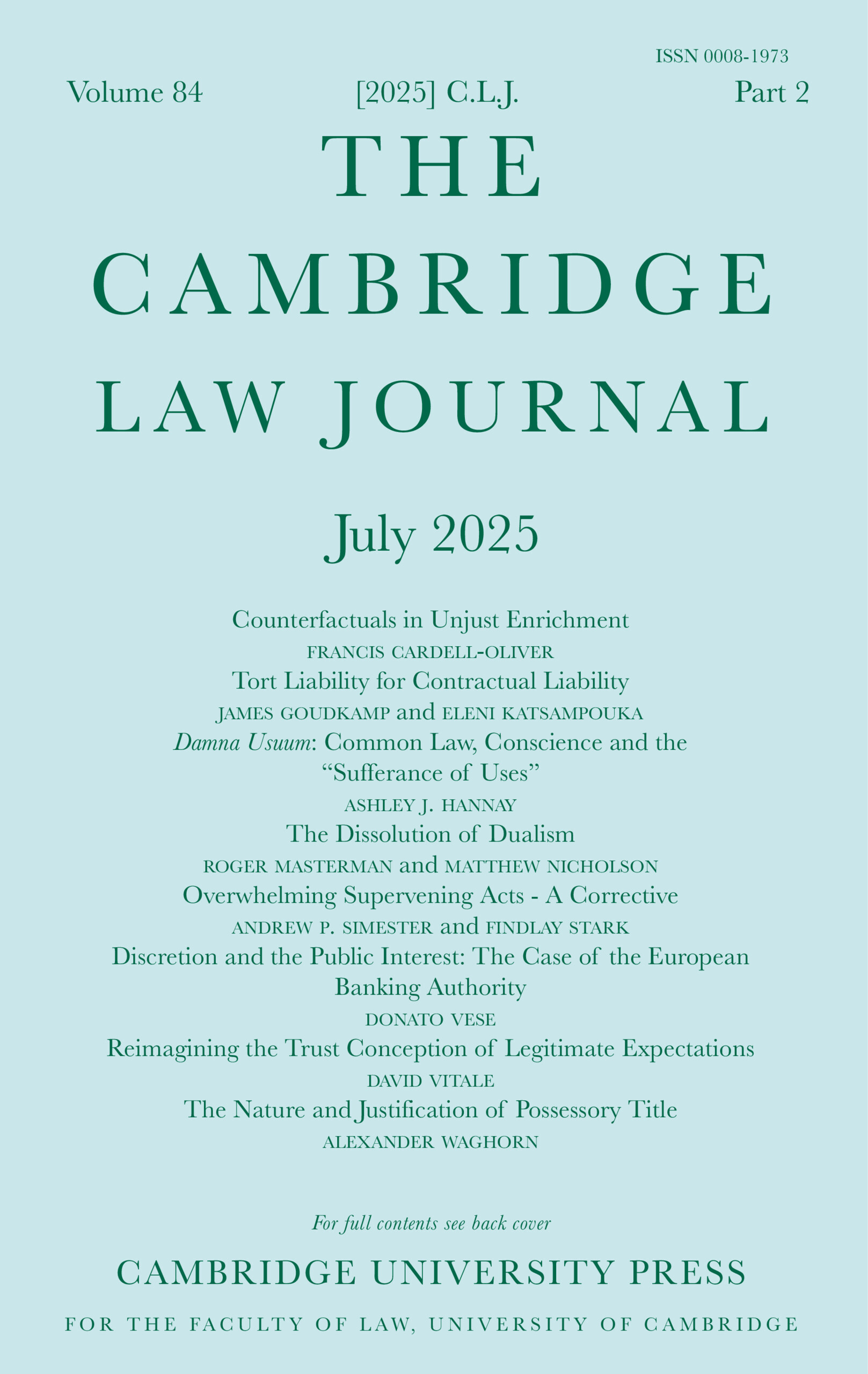 Cambridge Law Journal