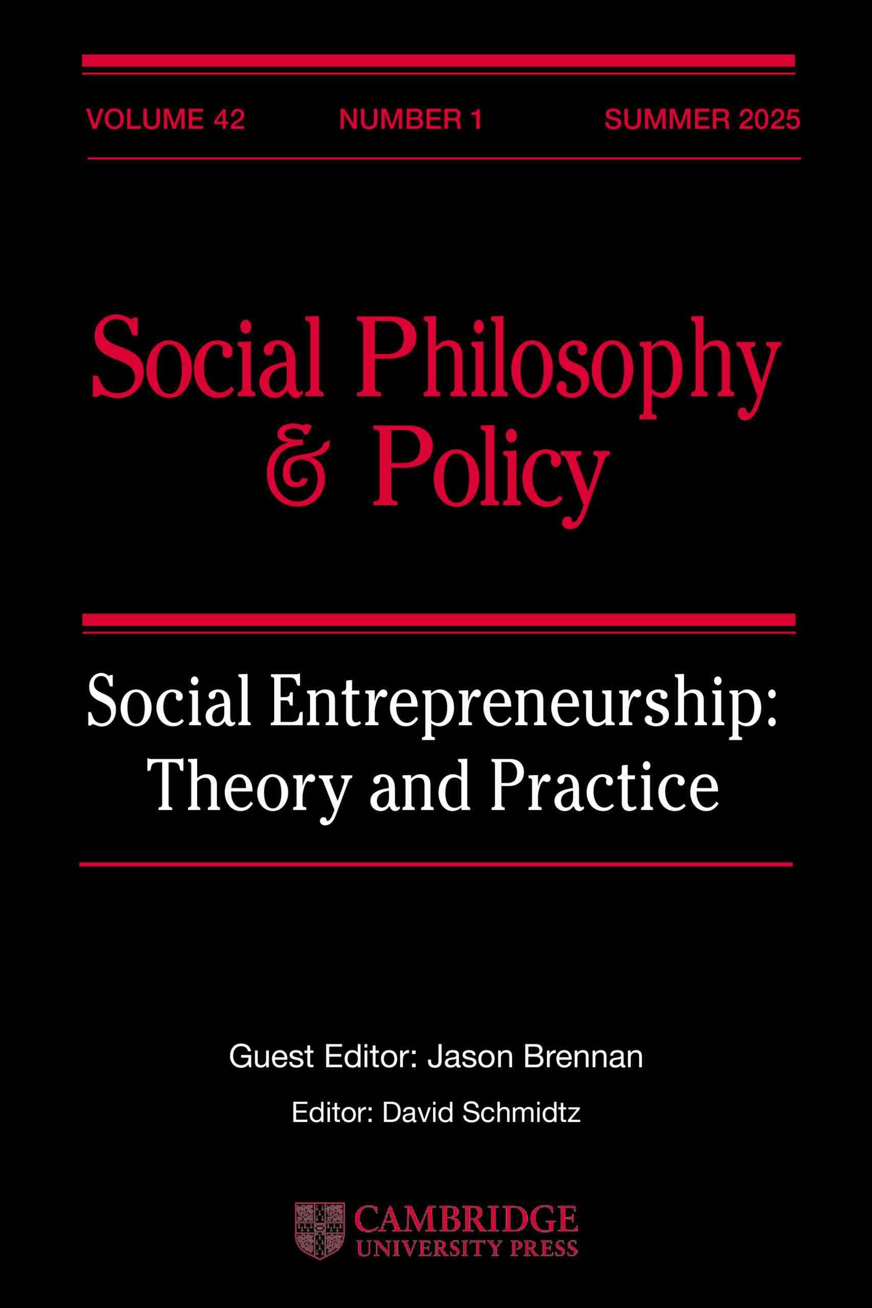 Social Philosophy and Policy