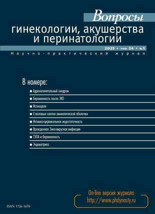 Вопросы гинекологии, акушерства и перинатологии